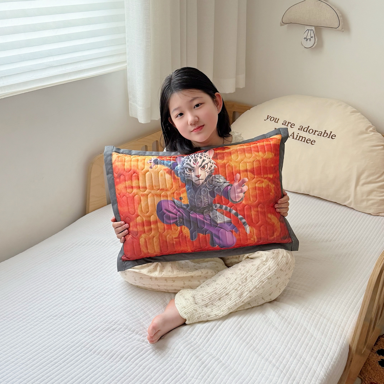 91家纺网 家纺一手货源 找家纺 纽乐家纺 2025新款卡通5D数码印花哪吒周边儿童冰丝乳胶凉枕枕套枕芯 哪吒-3