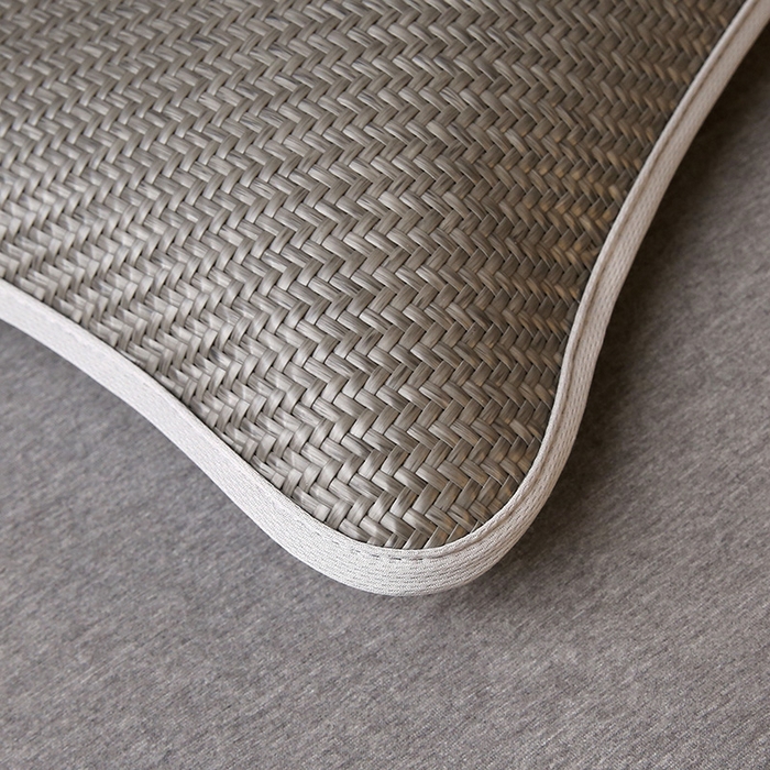 91家纺网 家纺一手货源 找家纺 （总）2025新款纯色冰藤全荞麦枕夏凉凉感枕芯冰丝冰藤枕头