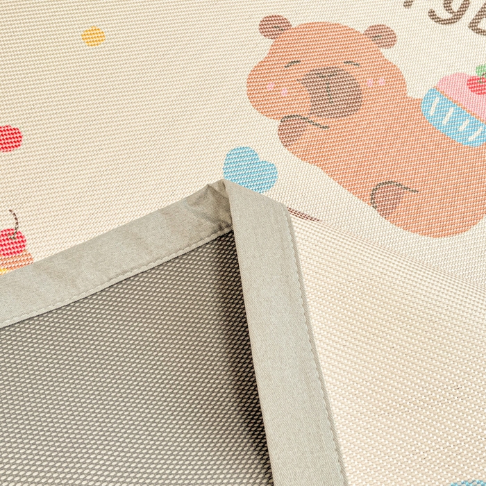 91家纺网 家纺一手货源 找家纺 慕澄家纺 2025新款小清新印花真冰藤系列凉席床席款 床席-卡皮巴拉