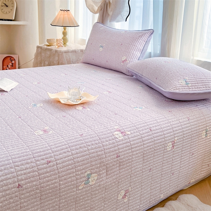 91家纺网 家纺一手货源 找家纺 恒爱 2025新款全棉印花单床盖 童年