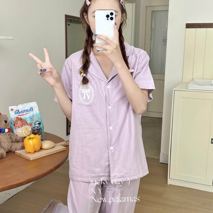 91家纺网 家纺一手货源 找家纺 （总）2025新款蕾丝蝴蝶结西装领短长