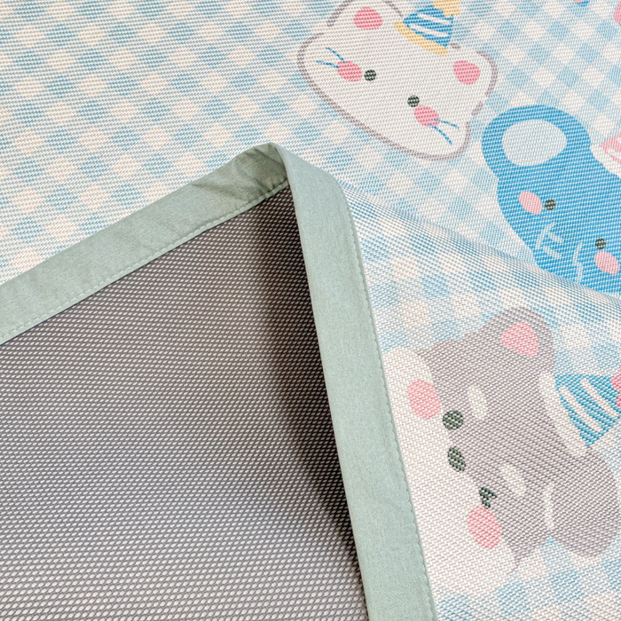 91家纺网 家纺一手货源 找家纺 慕澄家纺 2025新款小清新印花真冰藤系列凉席床席款 床席-趣乐园