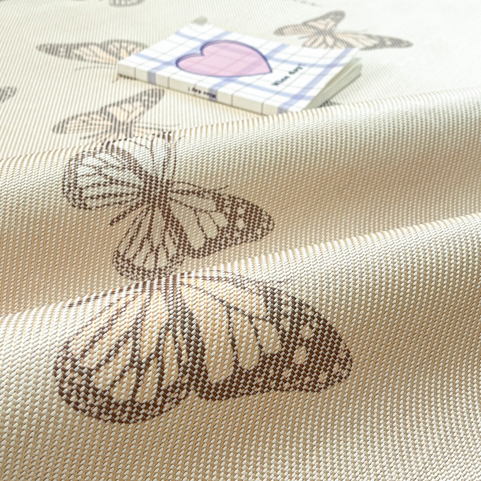 91家纺网 家纺一手货源 找家纺 慕澄家纺 2025新款小清新印花真冰藤系列凉席床席款 床席-翩翩蝴蝶