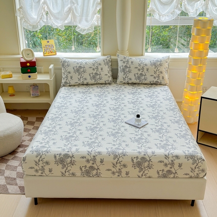 2025新款全棉床单床笠 白茶 床笠款