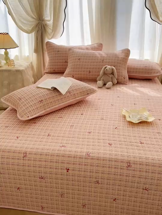 91家纺网 家纺一手货源 找家纺 恒爱 2025新款全棉印花单床盖 真爱