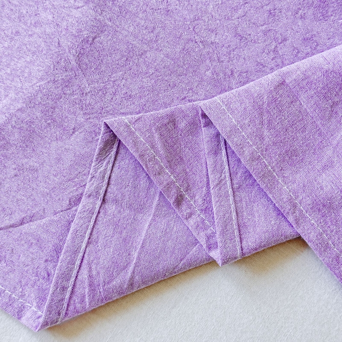 91家纺网 家纺一手货源 找家纺 2025新款全棉色织水洗棉床单床笠 魅紫 床单款