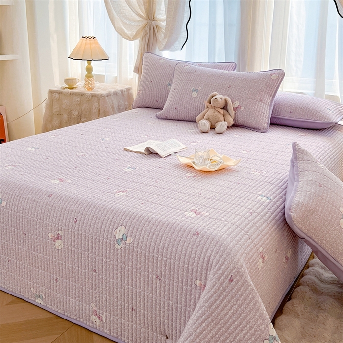 91家纺网 家纺一手货源 找家纺 恒爱 2025新款全棉印花单床盖 童年