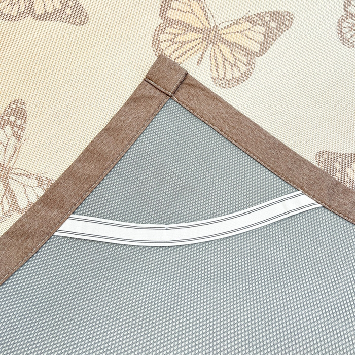 91家纺网 家纺一手货源 找家纺 慕澄家纺 2025新款小清新印花真冰藤系列凉席床席款 床席-翩翩蝴蝶