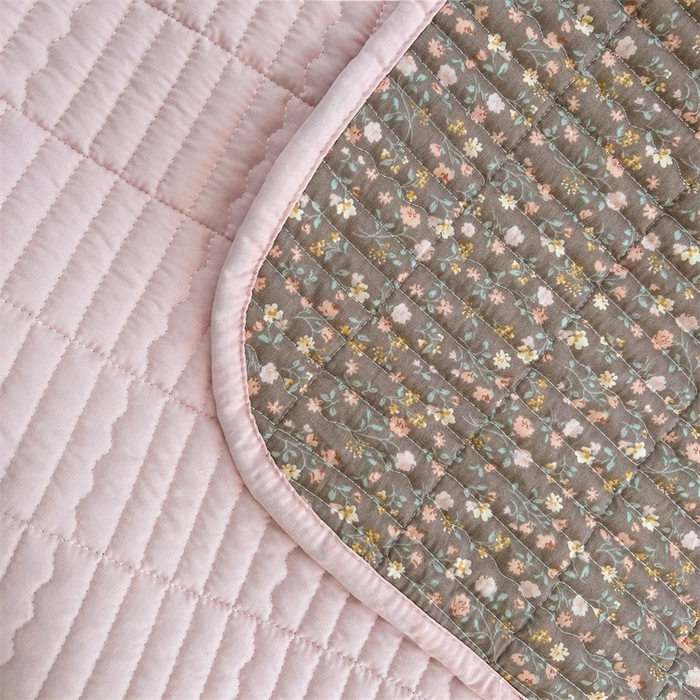 91家纺网 家纺一手货源 找家纺 恒爱 2025新款全棉印花单床盖 瞭望兔-咖