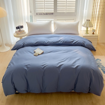 91家纺网 家纺一手货源 找家纺 （总）禧缘家纺（原梦想家） 2025新款全棉40s纯色13372系列单被套