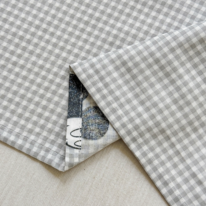 91家纺网 家纺一手货源 找家纺 2025新款全棉床单床笠 灰格米奇 床单款