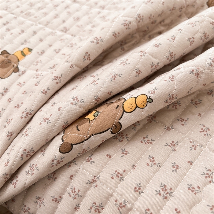 91家纺网 家纺一手货源 找家纺 恒爱 2025新款全棉印花单床盖 卡皮巴拉