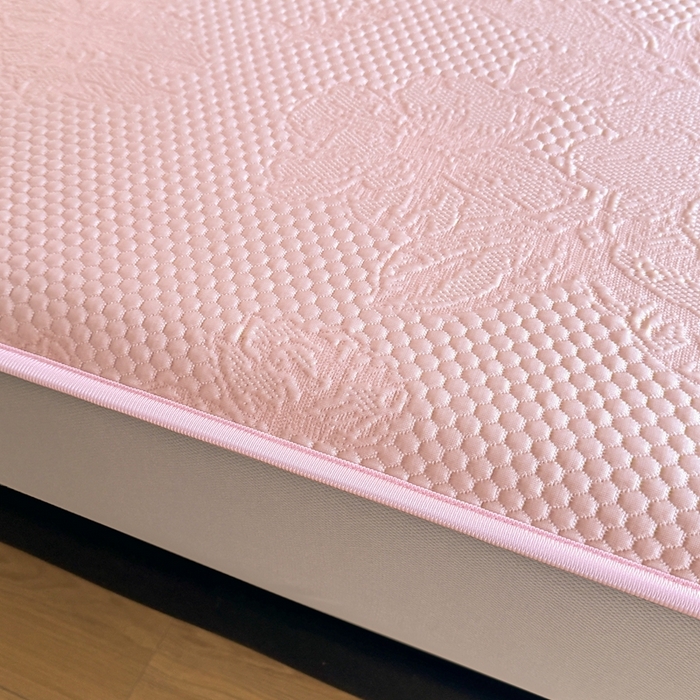 91家纺网 家纺一手货源 找家纺 （总）2025新款凉感冰豆豆凉席床笠凉席席子-花之恋系列凉豆豆床笠花之恋系列