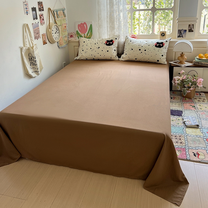 91家纺网 家纺一手货源 找家纺 曼谷家纺 2025新款软糯毛巾绣水洗棉四件套 音乐节-星球咖