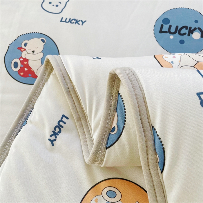 91家纺网 家纺一手货源 找家纺  （提供买家秀 爆款花型 不断货）2025新款A类大豆针织棉夏被空调被夏凉被 米米熊