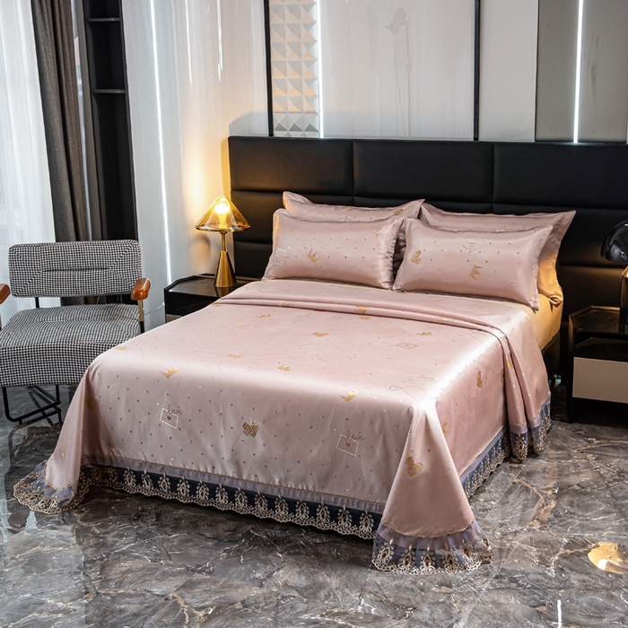 91家纺网 家纺一手货源 找家纺 席皇后 2025新款可机洗抗菌提花冰丝席 爱心