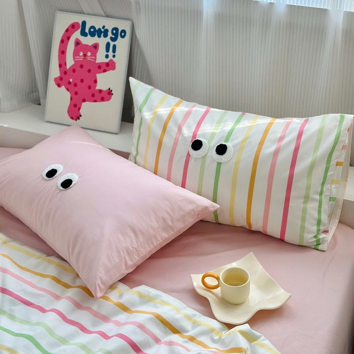 91家纺网 家纺一手货源 找家纺 如意朵 2025新款可爱卡通全棉小清新毛巾绣夏被 一起嗨