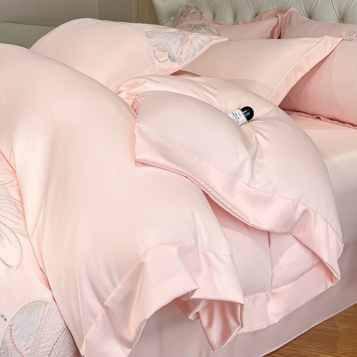 91家纺网 家纺一手货源 找家纺 （总）新方向 2025新款天丝刺绣四件套-时光