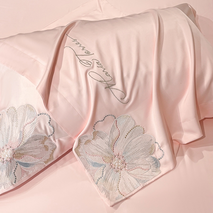 91家纺网 家纺一手货源 找家纺 （总）新方向 2025新款天丝刺绣四件套-时光