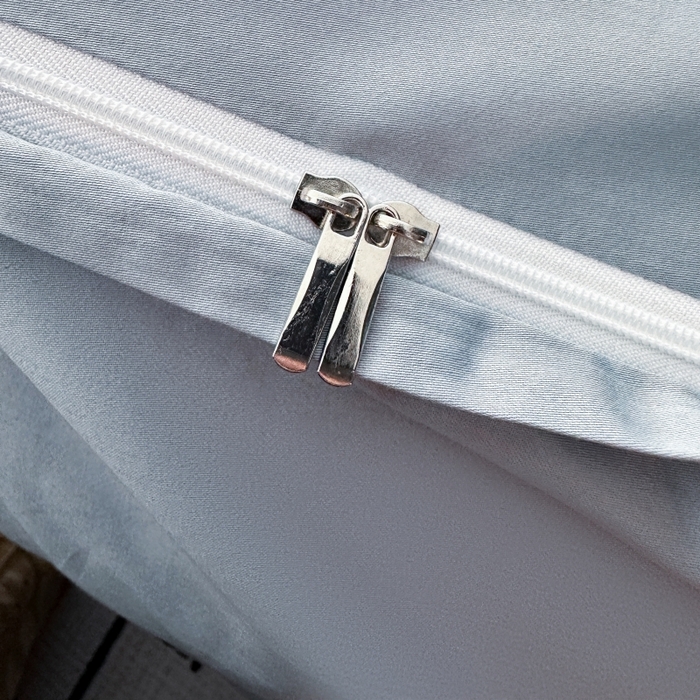 91家纺网 家纺一手货源 找家纺 美伦美焕 2025新款简约轻奢绣花四件套-蔓绣 蔓绣-北极蓝