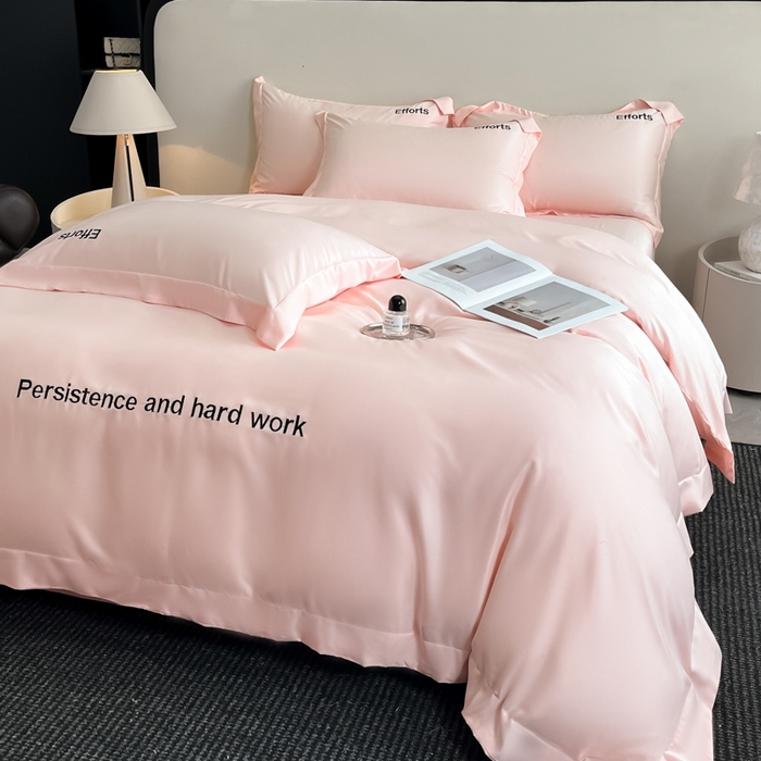 新方向 2025新款天丝刺绣四件套-有理想 有理想-粉玉