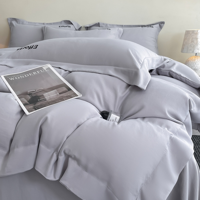 91家纺网 家纺一手货源 找家纺 新方向 2025新款天丝刺绣四件套-有理想 有理想-爵士灰