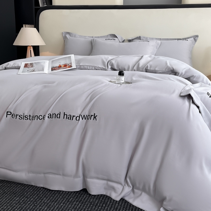 91家纺网 家纺一手货源 找家纺 新方向 2025新款天丝刺绣四件套-有理想 有理想-爵士灰