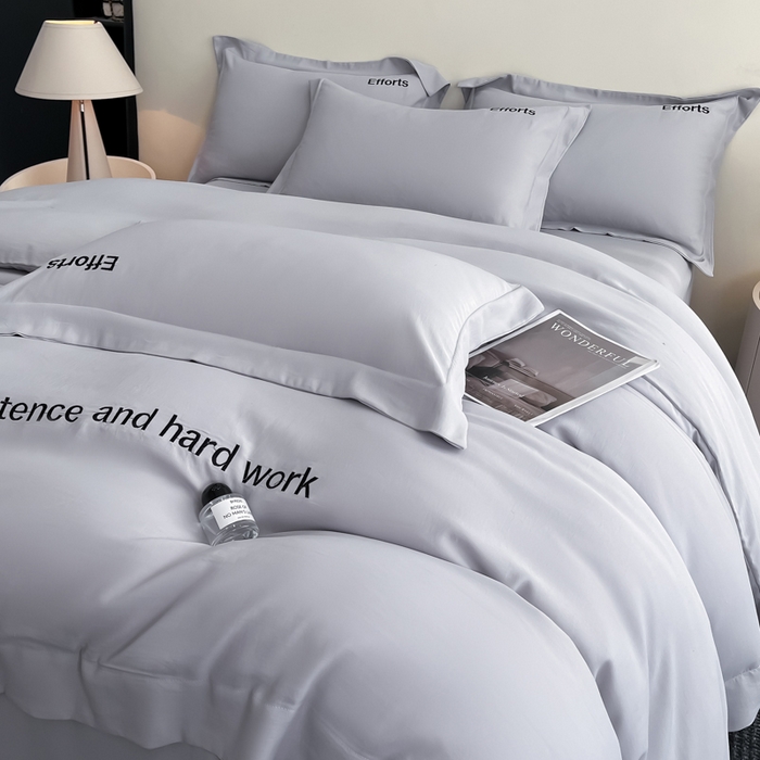 91家纺网 家纺一手货源 找家纺 新方向 2025新款天丝刺绣四件套-有理想 有理想-爵士灰