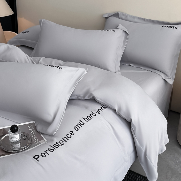 91家纺网 家纺一手货源 找家纺 新方向 2025新款天丝刺绣四件套-有理想 有理想-爵士灰