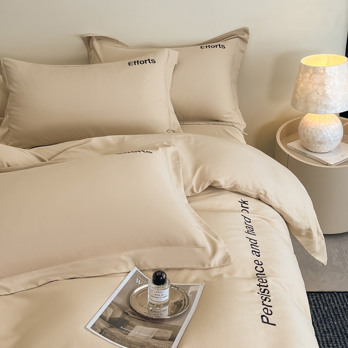 91家纺网 家纺一手货源 找家纺 新方向 2025新款天丝刺绣四件套-有理想 有理想-香槟