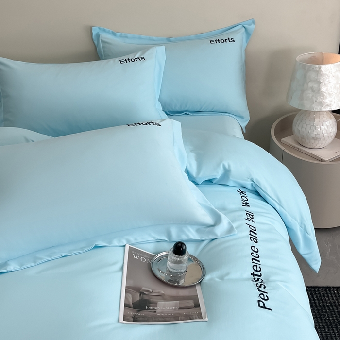 91家纺网 家纺一手货源 找家纺 新方向 2025新款天丝刺绣四件套-有理想 有理想-以太蓝