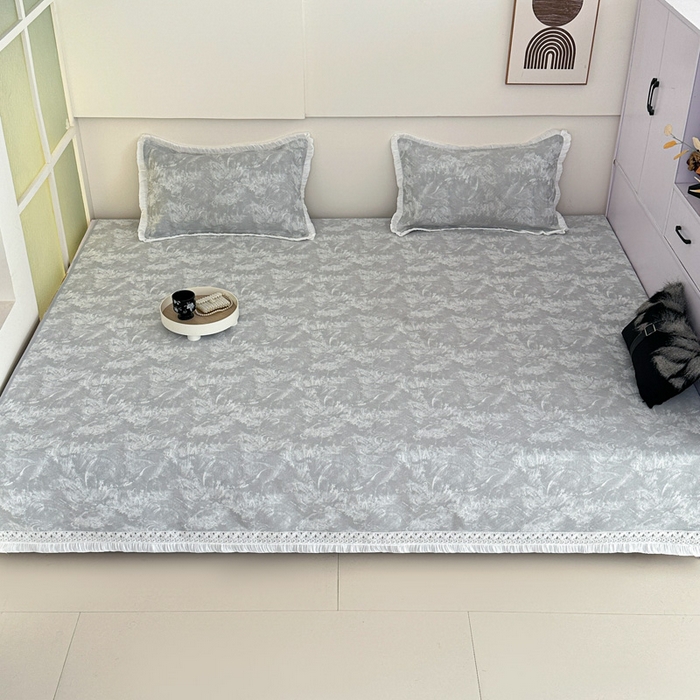 91家纺网 家纺一手货源 找家纺 手艺人家纺 2025新款亲肤舒适雪尼尔复合炕盖榻榻米垫炕垫 -XK3737-3753 XK3737灰