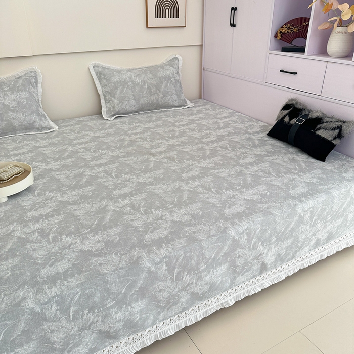 91家纺网 家纺一手货源 找家纺 手艺人家纺 2025新款亲肤舒适雪尼尔复合炕盖榻榻米垫炕垫 -XK3737-3753 XK3737灰