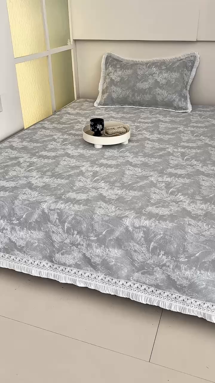 91家纺网 家纺一手货源 找家纺 手艺人家纺 2025新款亲肤舒适雪尼尔复合炕盖榻榻米垫炕垫 -XK3737-3753 XK3737灰