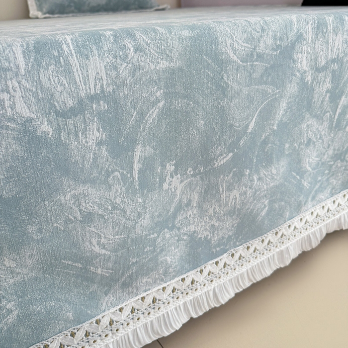 91家纺网 家纺一手货源 找家纺 手艺人家纺 2025新款亲肤舒适雪尼尔复合炕盖榻榻米垫炕垫 -XK3737-3753 XK3737蓝