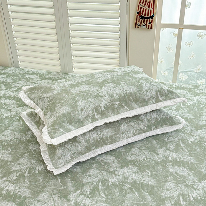 91家纺网 家纺一手货源 找家纺 手艺人家纺 2025新款亲肤舒适雪尼尔复合炕盖榻榻米垫炕垫 -XK3737-3753 XK3737绿