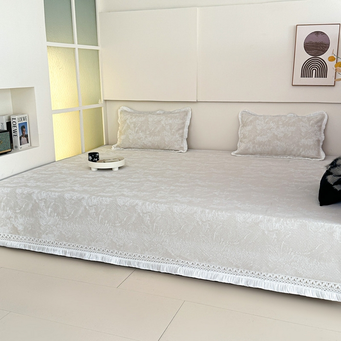 91家纺网 家纺一手货源 找家纺 手艺人家纺 2025新款亲肤舒适雪尼尔复合炕盖榻榻米垫炕垫 -XK3737-3753 XK3737米