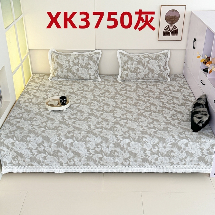 手艺人家纺 2025新款亲肤舒适雪尼尔复合炕盖榻榻米垫炕垫 -XK3737-3753 XK3750灰