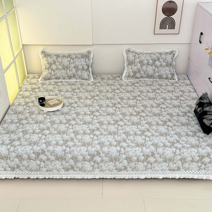 91家纺网 家纺一手货源 找家纺 手艺人家纺 2025新款亲肤舒适雪尼尔复合炕盖榻榻米垫炕垫 -XK3737-3753 XK3750灰