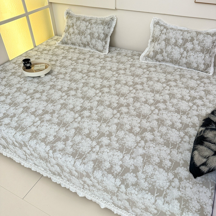 91家纺网 家纺一手货源 找家纺 手艺人家纺 2025新款亲肤舒适雪尼尔复合炕盖榻榻米垫炕垫 -XK3737-3753 XK3750灰