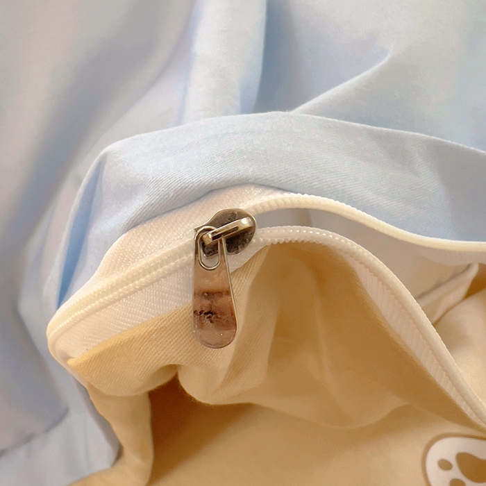 91家纺网 家纺一手货源 找家纺 浩诚 2025新款原创IP奶油小熊（黄油小熊）全棉纯棉四件套 小熊丘比特