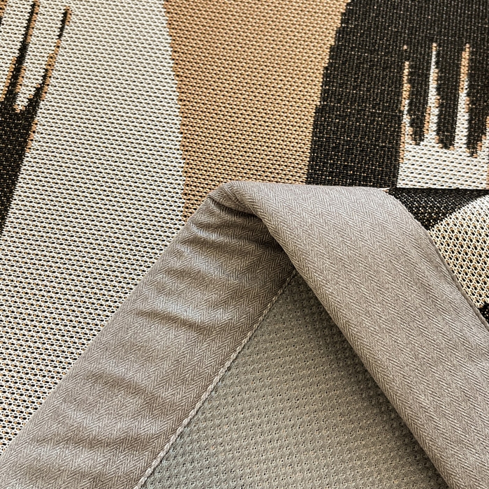 91家纺网 家纺一手货源 找家纺 羚羊语家纺 2025新款中古风1600D色织提花冰丝碳光复合凉席加厚620克平铺绑带款凉感云母冰感席子软席三件套 机器狗