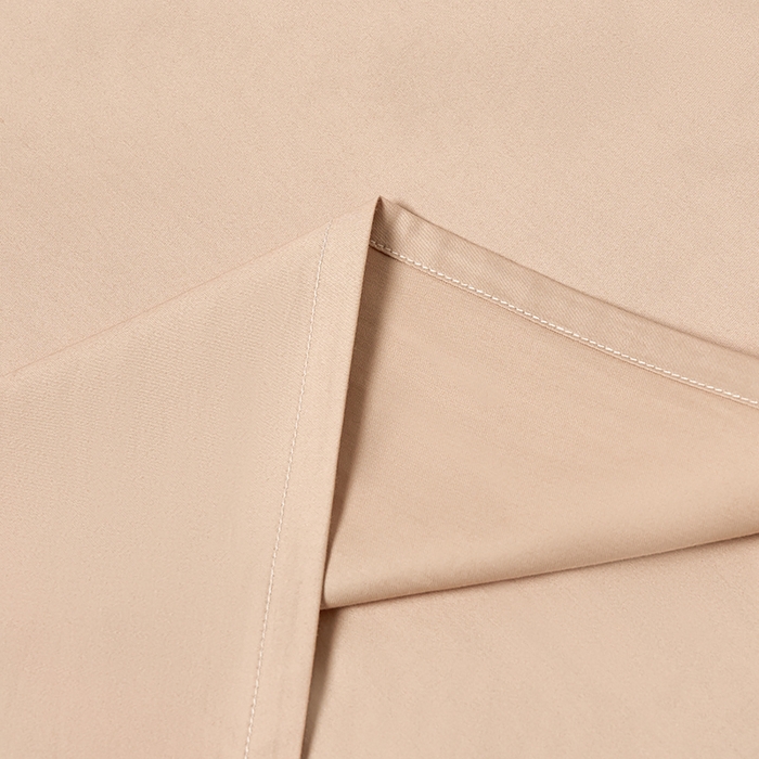 91家纺网 家纺一手货源 找家纺 闲鱼家纺 2025春夏新款小黑标60全棉纯棉四件套系列场景2 单枕套枕套单件 奶咖杏