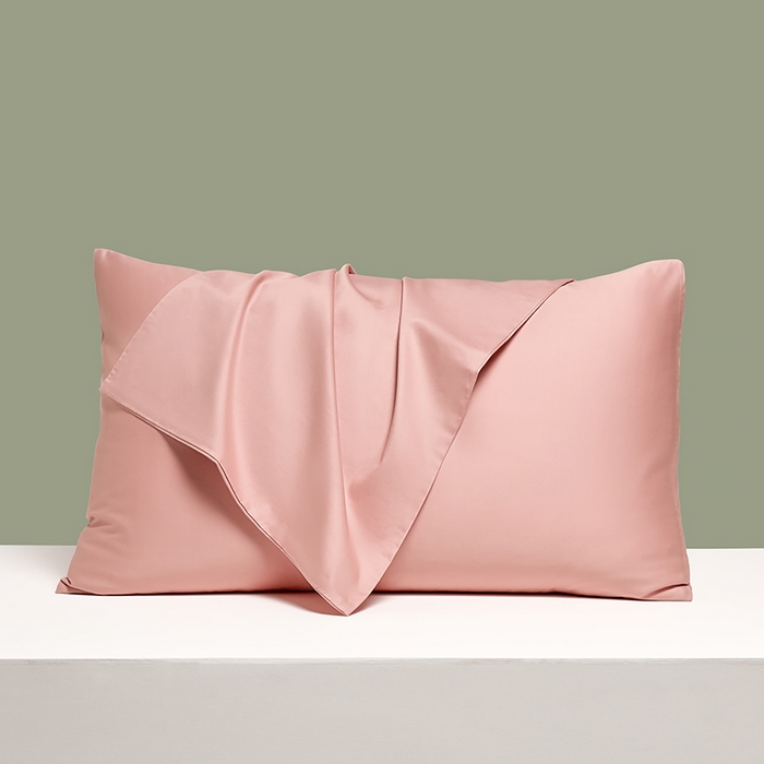 91家纺网 家纺一手货源 找家纺 闲鱼家纺 2025春夏新款小黑标60全棉纯棉四件套系列场景2 单枕套枕套单件 暖心粉