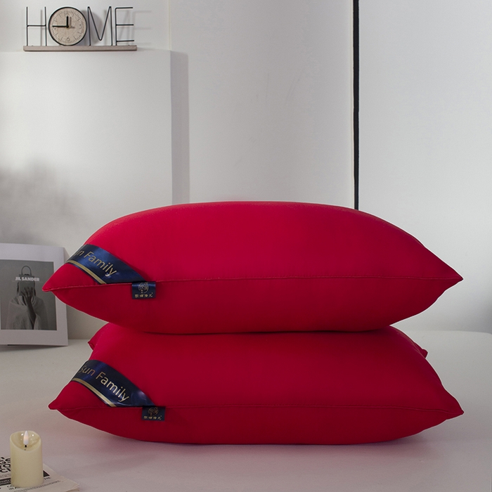 91家纺网 家纺一手货源 找家纺 佳合枕芯 2025家满阳光酒店款羽丝绒枕枕芯枕头 灰色低枕500g