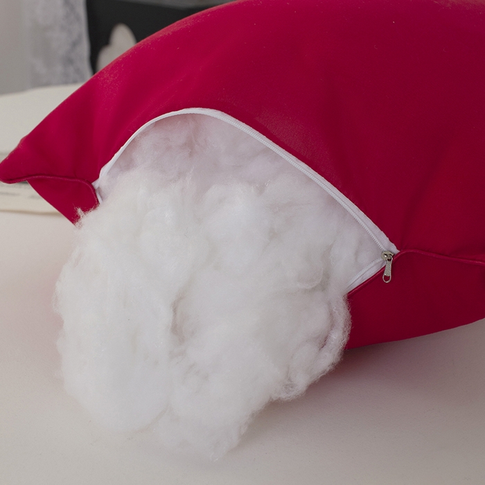 91家纺网 家纺一手货源 找家纺 佳合枕芯 2025家满阳光酒店款羽丝绒枕枕芯枕头 红色高枕1000g