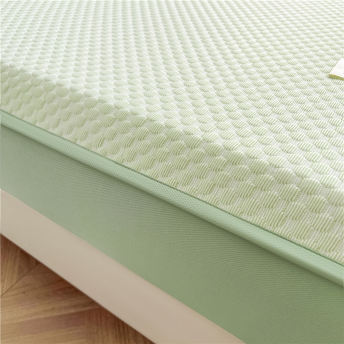 91家纺网 家纺一手货源 找家纺 喜居 2025新款良品风冰豆豆席床笠款凉席凉豆豆席 奶昔绿