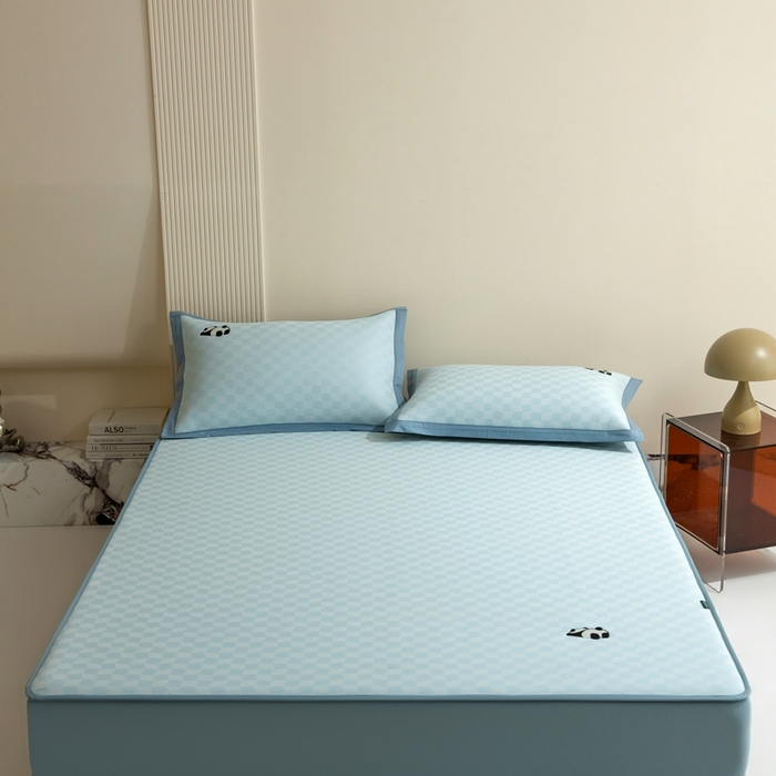 91家纺网 家纺一手货源 找家纺 （总）席世家  2025新款绣花凉感床笠（控价198 218）