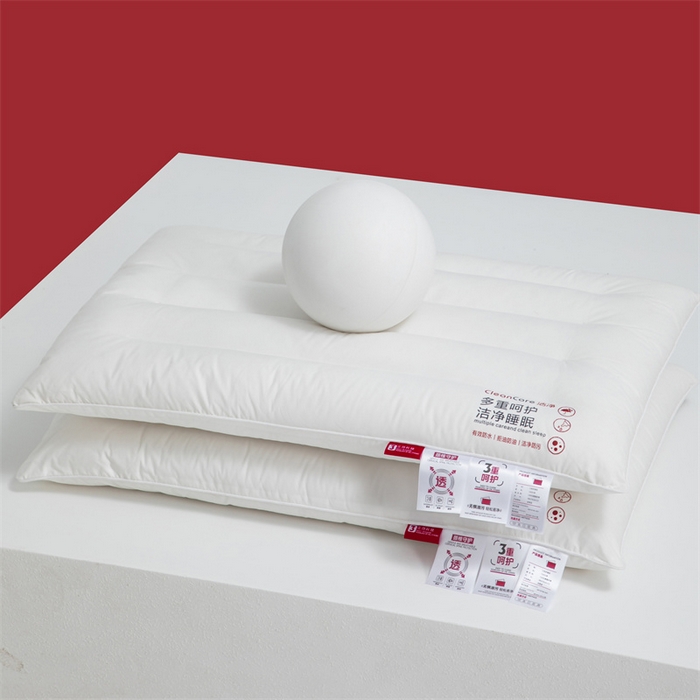 91家纺网 家纺一手货源 找家纺 （总）爱来伊家纺 2025新款A类全棉三防枕头酒店枕纯棉酒店三防枕芯枕头