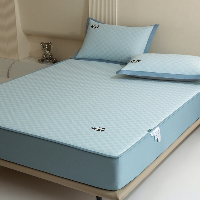 91家纺网 家纺一手货源 找家纺 （总）席世家  2025新款绣花凉感床笠（控价198 218）